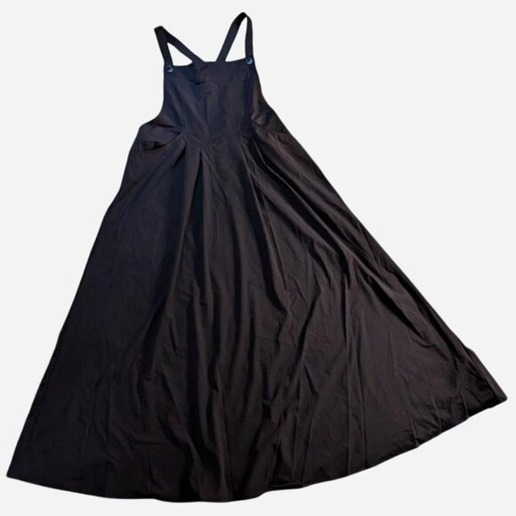 Halara Black Flowy Overall Maxi Dress (Size L) - Picture 2 of 8